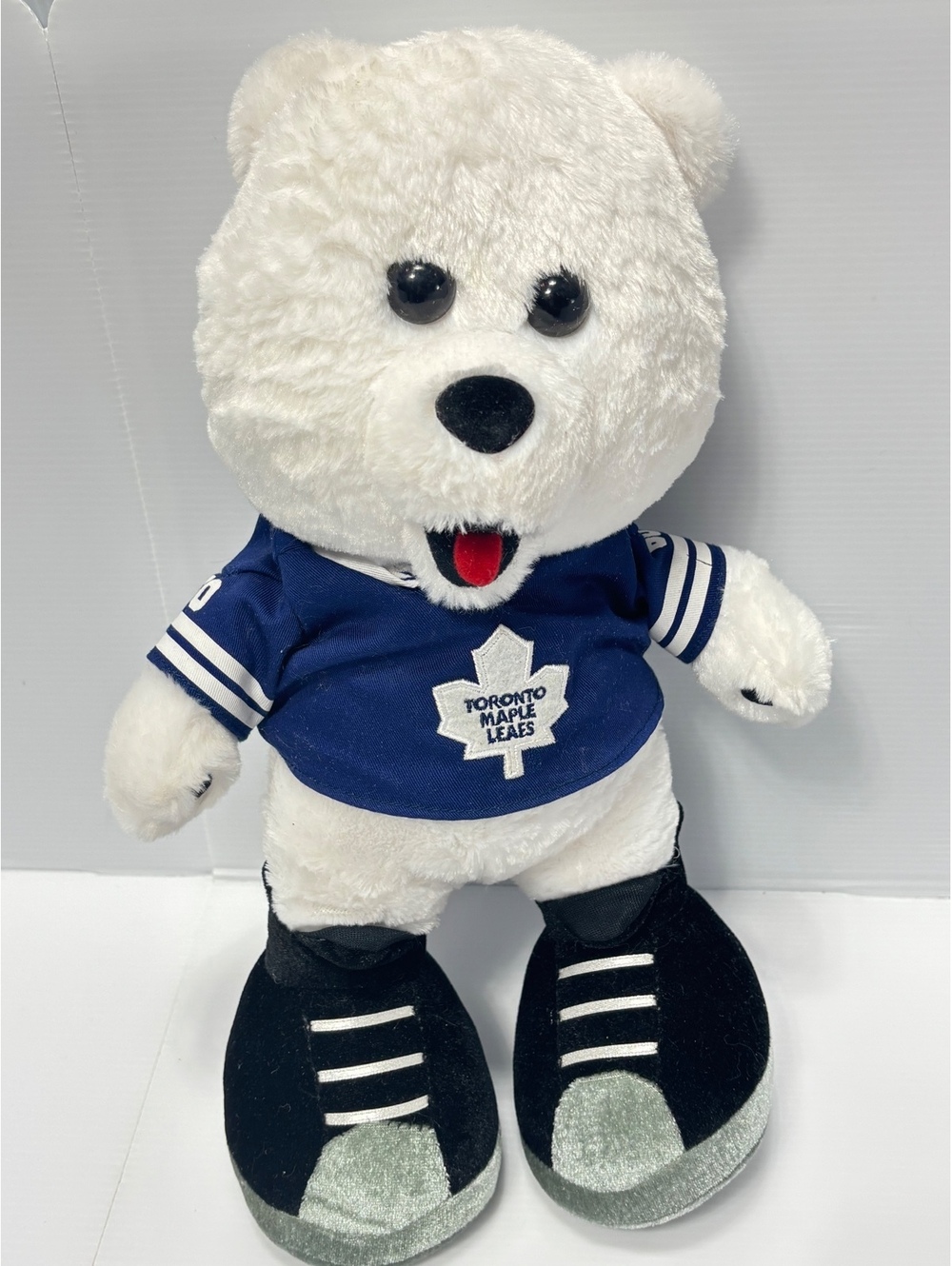 Toronto Maple Leafs Plush Bear in Carlton #60 Jersey -Soft Collectible Sport Toy